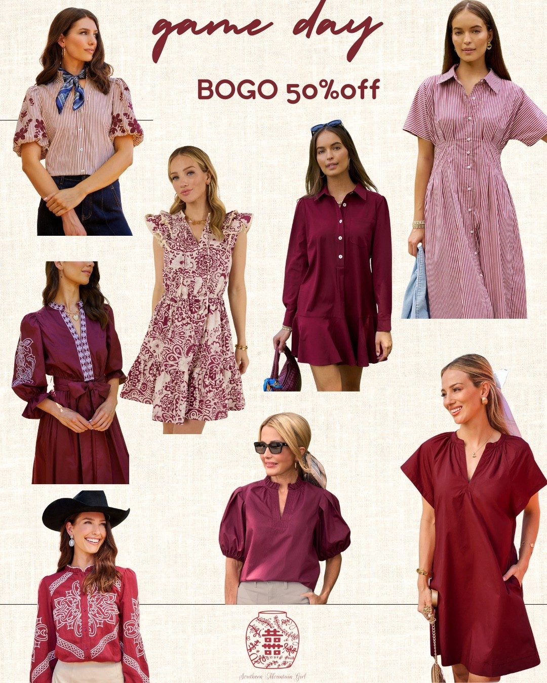 Buy one get one 50% off!  So many great Game Day outfits and fall inspiration  

#LTKSaleAlert #LTKFindsUnder100 #LTKSeasonal