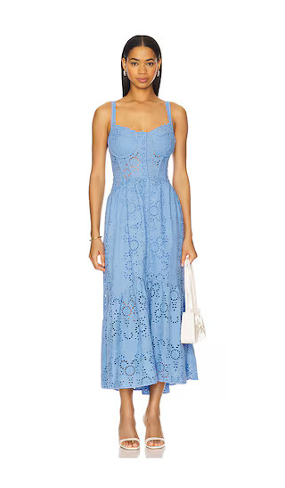 Yamila Dress in Blue | Revolve Clothing (Global)