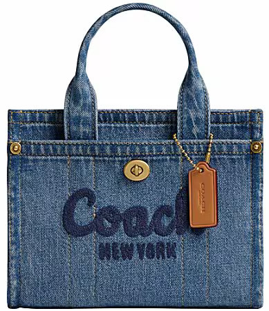 COACH Mini Cargo 20 Denim Tote Bag - Denim | Dillard's