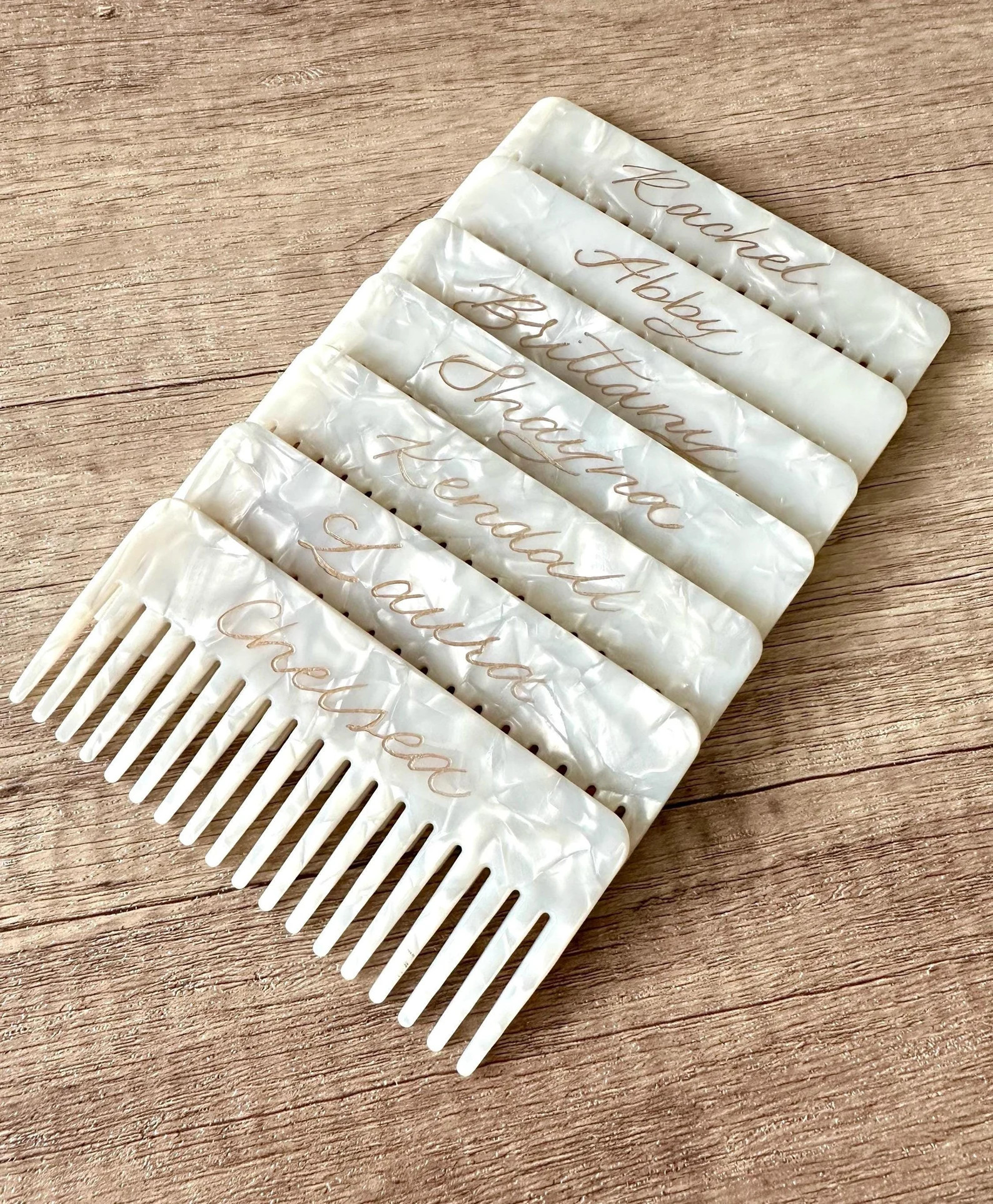 Personalized Acetate Comb Engraving | Wedding Gift | Bachelorette | Bridal Shower | Bridesmaid Pr... | Etsy (US)
