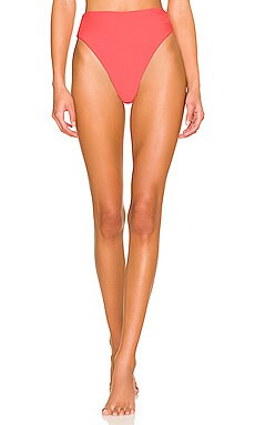 lovewave The Logan High Waist Bottom in Hot Coral from Revolve.com | Revolve Clothing (Global)