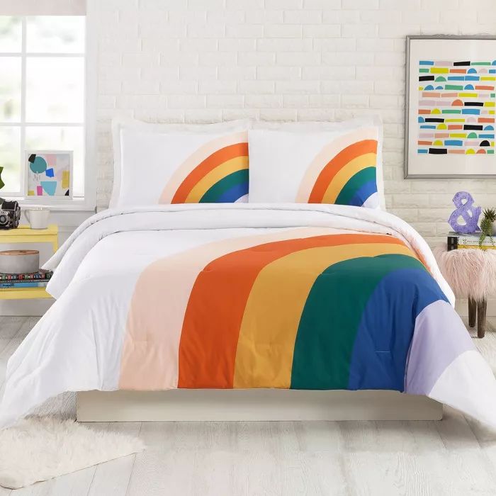 Rainbow Comforter Set - Ampersand for Makers Collective | Target