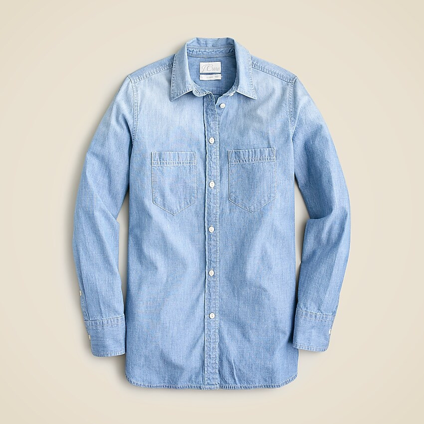Classic-fit chambray shirt | J. Crew US