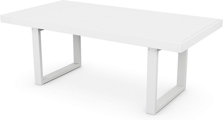 POLYWOOD® Edge Dining Table, White | Amazon (US)