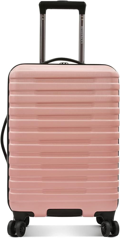 U.S. Traveler Boren Polycarbonate Hardside Rugged Travel Suitcase Luggage with 8 Spinner Wheels, ... | Amazon (US)