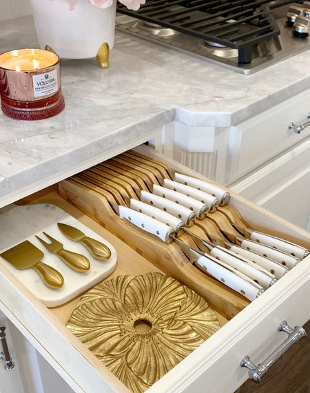Kitchen organization, drawer organizer, white knife set

#LTKsalealert #LTKFind #LTKhome