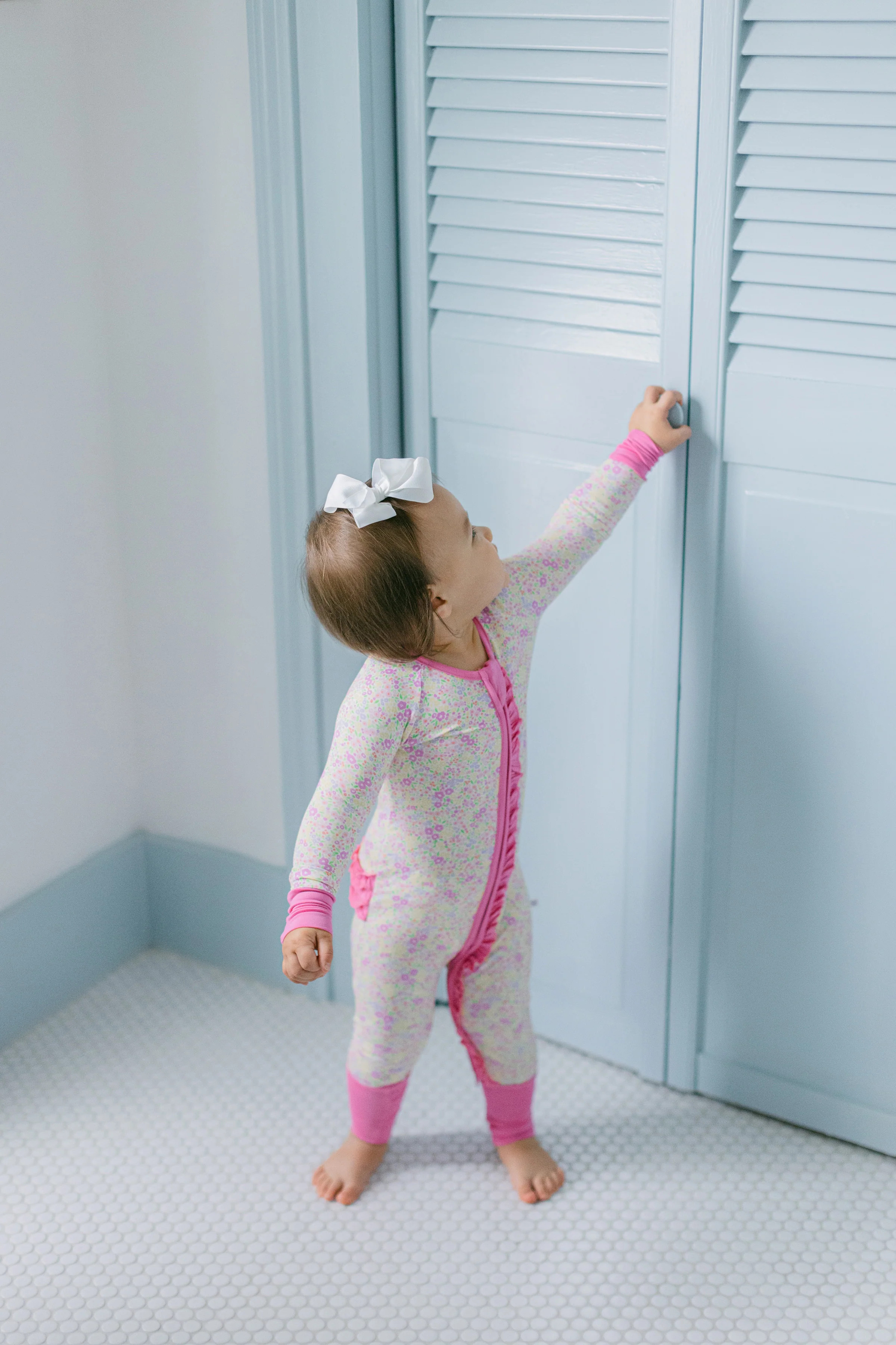 Caroline Premium Ruffle Romper | Poppy Kids Co