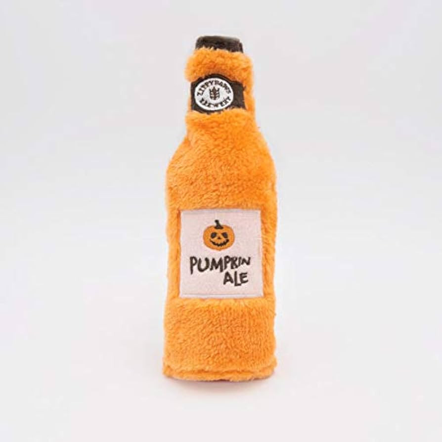 ZippyPaws Halloween Happy Hour Crusherz Pumpkin Ale Dog Toy | Amazon (US)