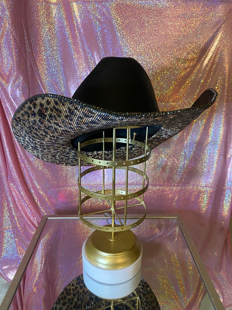 BLACK Rhinestone Hat | Etsy | Etsy (US)