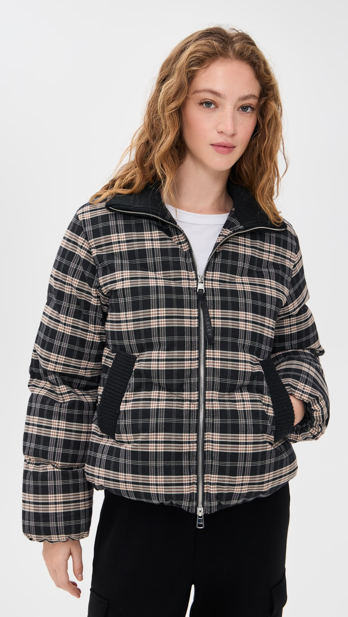 Bryony Short Puffer Flannel Jacket | Shopbop