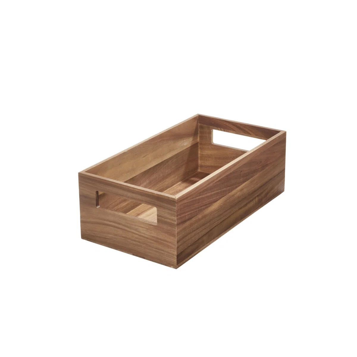 iDesign Acacia Wood Pantry Storage Bin with Handles  – Natural | Wayfair North America