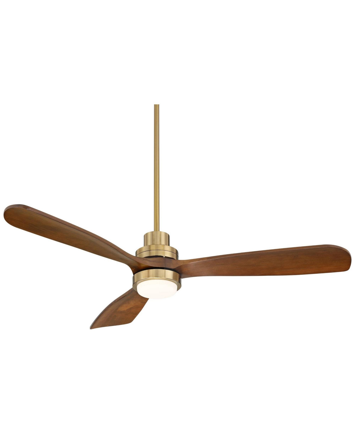 Casa Vieja 52" Delta Modern Indoor Ceiling Fan 3 Blade Cct Led Light Remote Control Soft Brass Finish Bedroom Living Room Dc Motor - Brown | Macy's