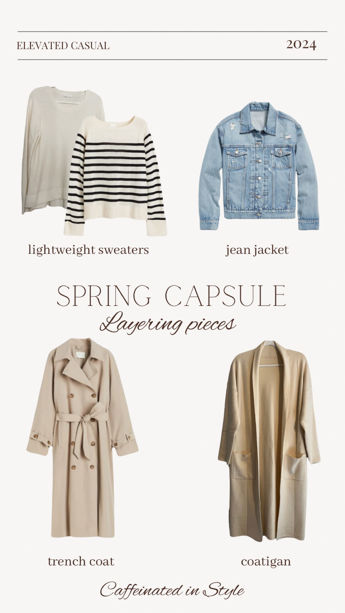 Spring Capsule// layering pieces 

elevated casual, spring capsule, spring staples, spring layers 

#LTKfindsunder50 #LTKstyletip #LTKmidsize