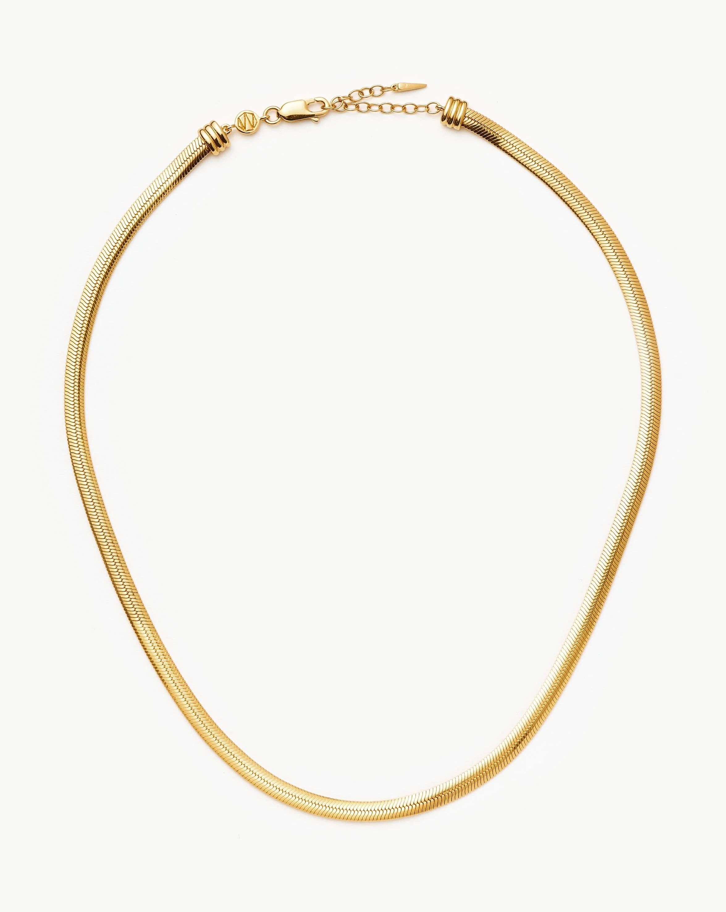 Flat Snake Chain Necklace | MIssoma UK