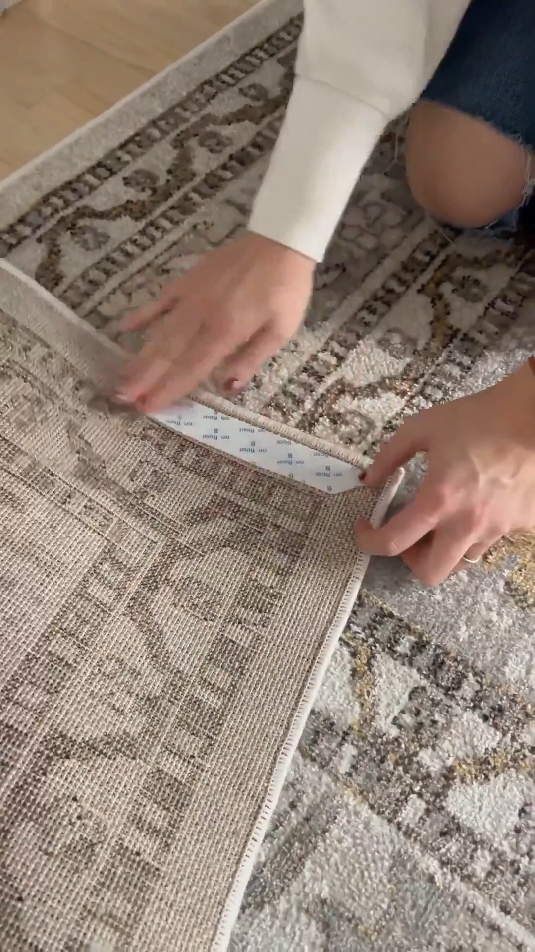 The best tape to keep your rugs in place! 

#archedmanor #modernhome #neutralhome #homedecor #casualstyle #neutralstyle #homehack #arearug 

#LTKHome #LTKSeasonal