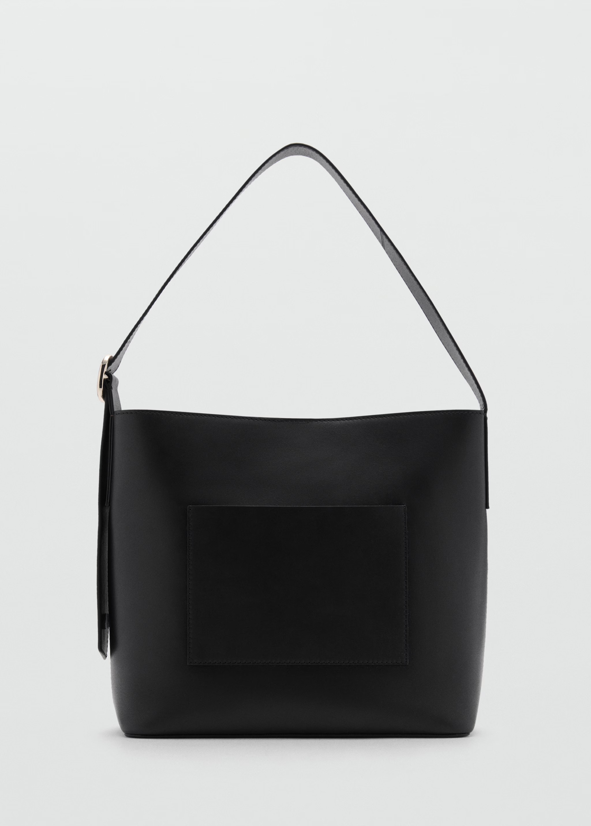 Leather shopper bag | MANGO (US)