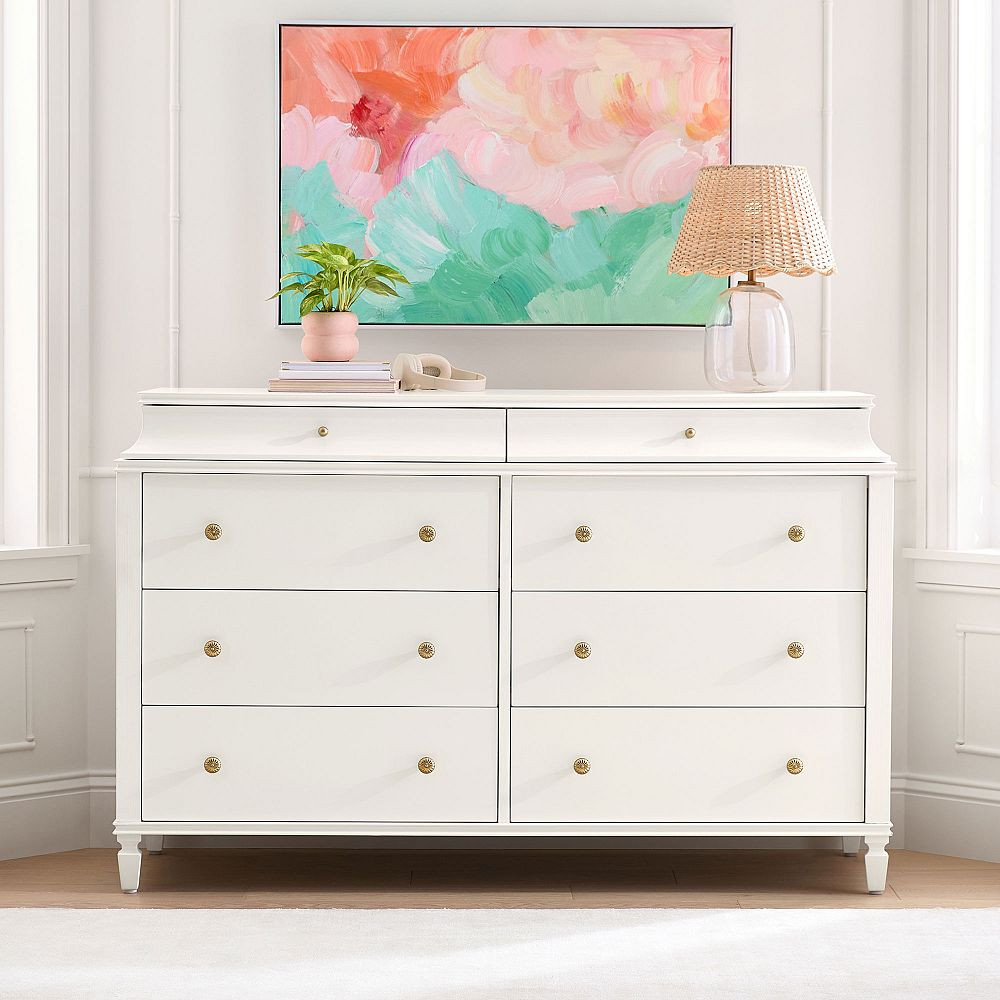 Charlotte 6-Drawer Dresser (56.5w x 19.25d") | Pottery Barn Teen