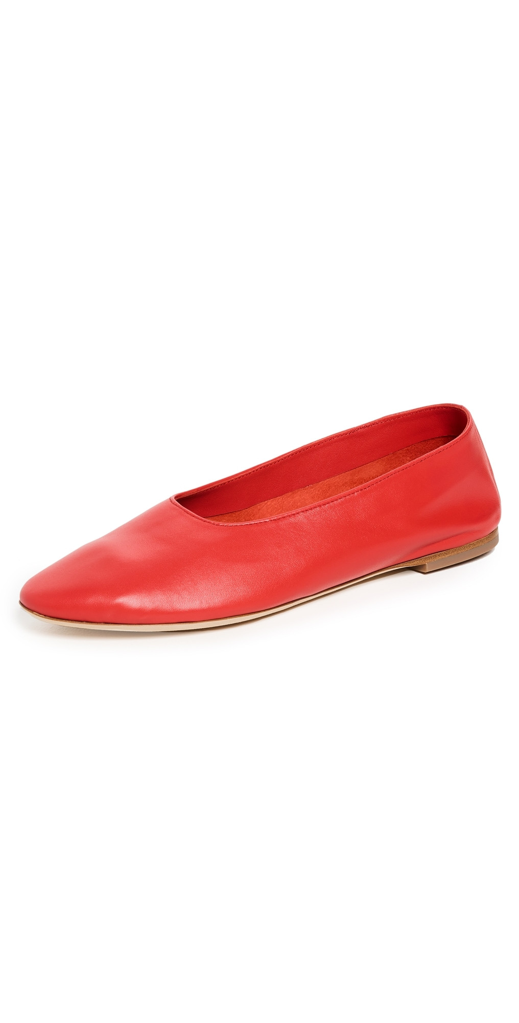 STAUD Alba Ballet Flats Red Rose 36.5 | Shopbop