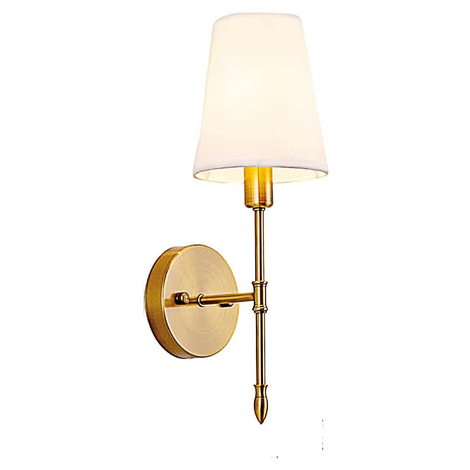 jengush Wall Light Battery Operated Dimmable Wall Sconce Set of 2，Battery Powered Sconce Fixtures wi | Amazon (US)