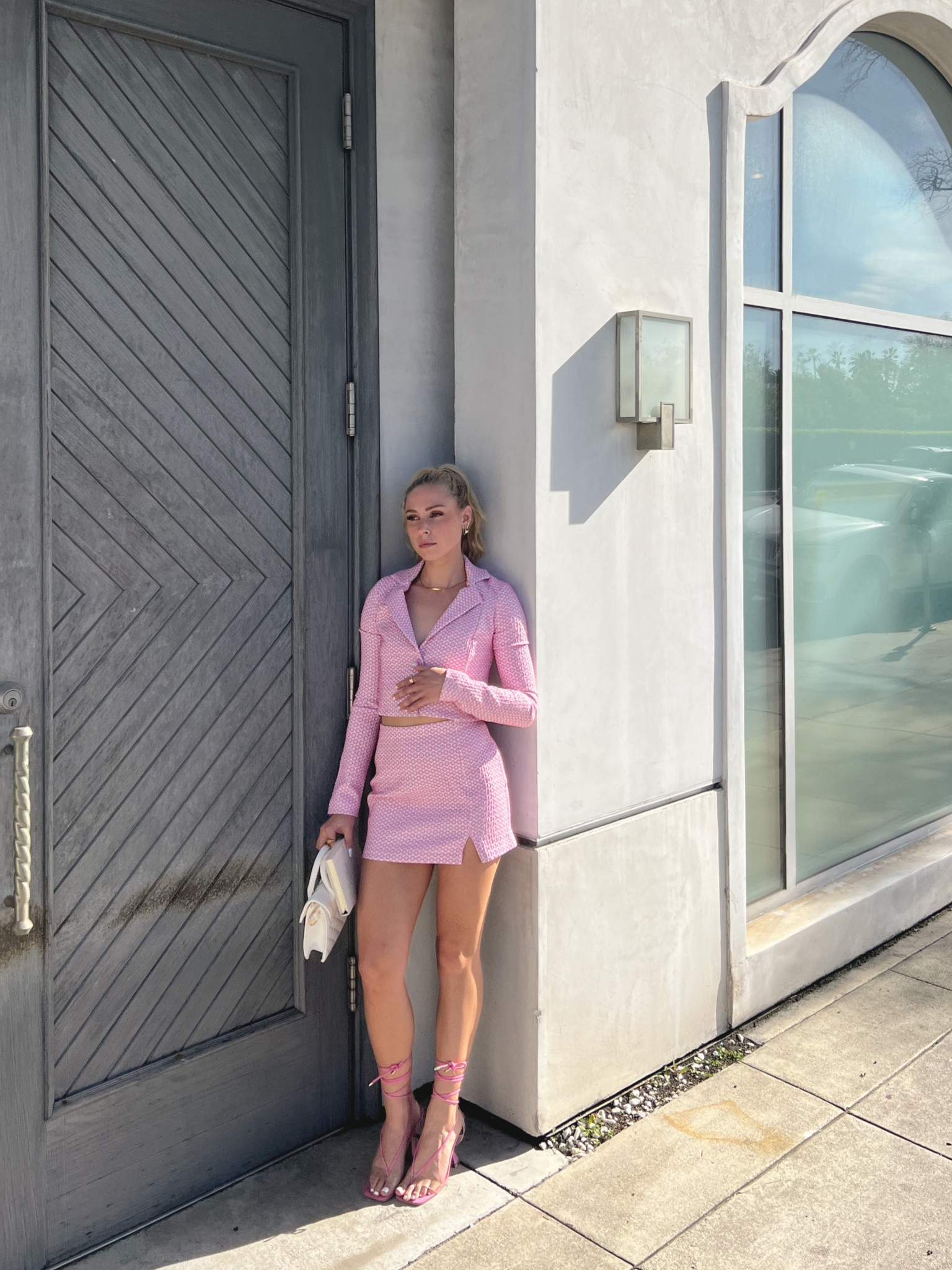 Pop of pink for spring 🌸💗🫶🏼 Show Me Your MuMu set (size US 2 in all pieces) #ltkspring #spring #blazerset #croppedblazer 

#LTKstyletip #LTKSeasonal #LTKFestival