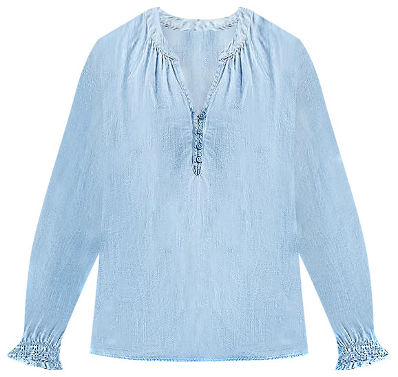 Women's Sonoma Goods For Life® Smocked Wrist Popover | Kohl's