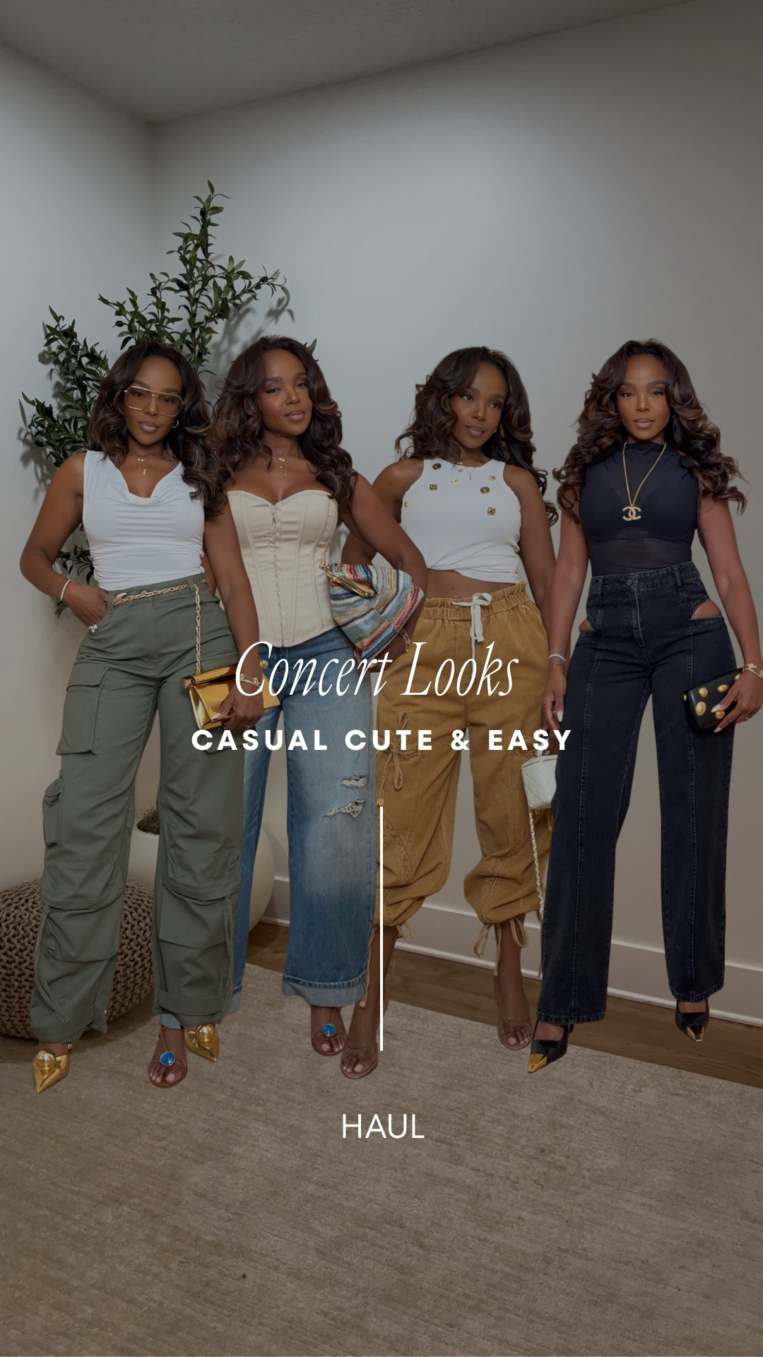 Concert season is officially here and these looks understood the assignment 🎶🤎

Whether you’re heading to a country concert, outdoor festival, stadium show, or summer music night, these outfits are comfortable, stylish, and easy to recreate. I love mixing elevated basics, relaxed cargos, denim, and statement tops so you can dance all night without sacrificing style.

Everything is linked below, including accessories and shoes. If an item shows in a different color, click through because the same silhouette is often available in multiple color options.

✨ Size Small
✨ 5’4” | 140 lbs | 34D-27-40

Which look are you wearing first: 1, 2, 3, or 4? 🎤🤠

#LTKPetite #LTKootd
