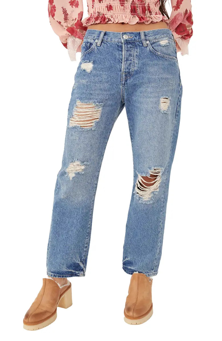 Free People Bren High Waist Boyfriend Jeans | Nordstrom | Nordstrom
