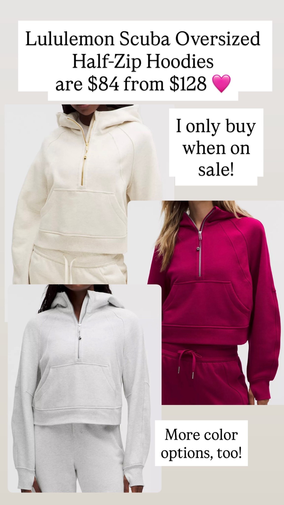 Lululemon scuba half zips are $84 from $128!!!

#LTKSaleAlert