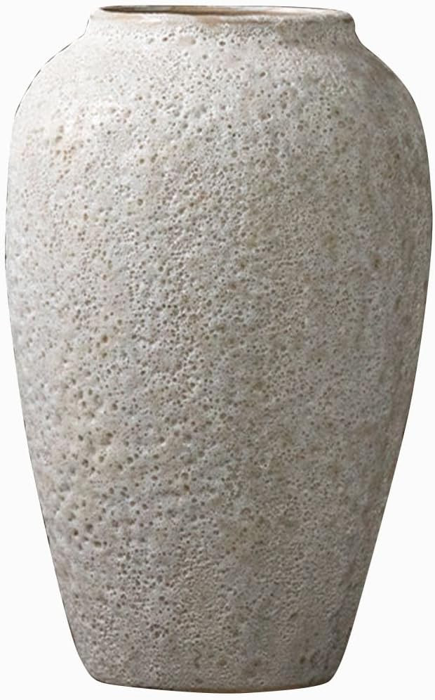 Mlaea Simple Creative Vase, Thick Ceramic Vase, Fake Flowers Dried Flowers Desktop Vase for Offic... | Amazon (US)