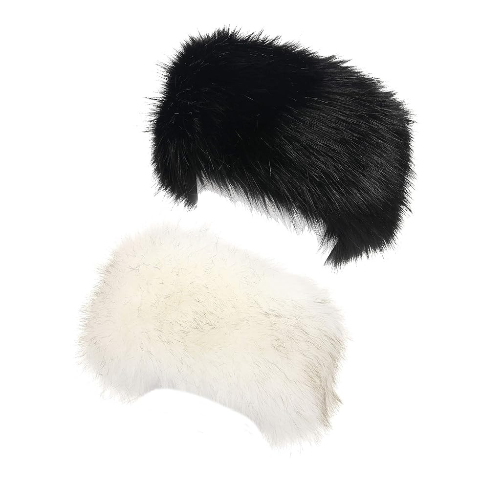 LA CARRIE Faux Fur Headband with Stretch Women's Winter Earwarmer Earmuff | Amazon (US)