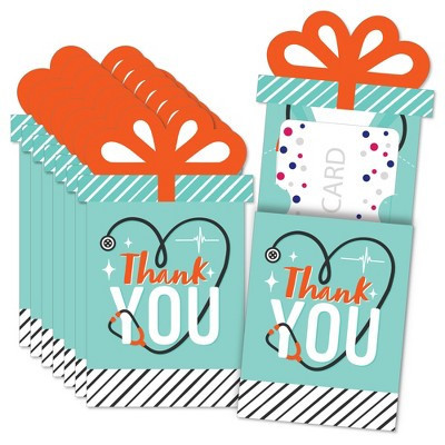 Big Dot of Happiness Thank You Doctors - Doctor Appreciation Week Money and Gift Card Sleeves - Nifty Gifty Card Holders - Set of 8 | Target