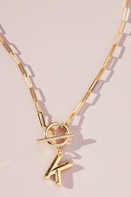 Chain Link Monogram Necklace | Anthropologie (US)