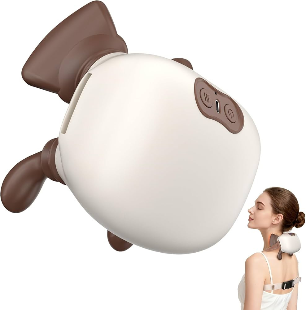4D Neck Massager,Shoulder Hot Compress Massager, a wireless and portable massager that simulates ... | Amazon (US)