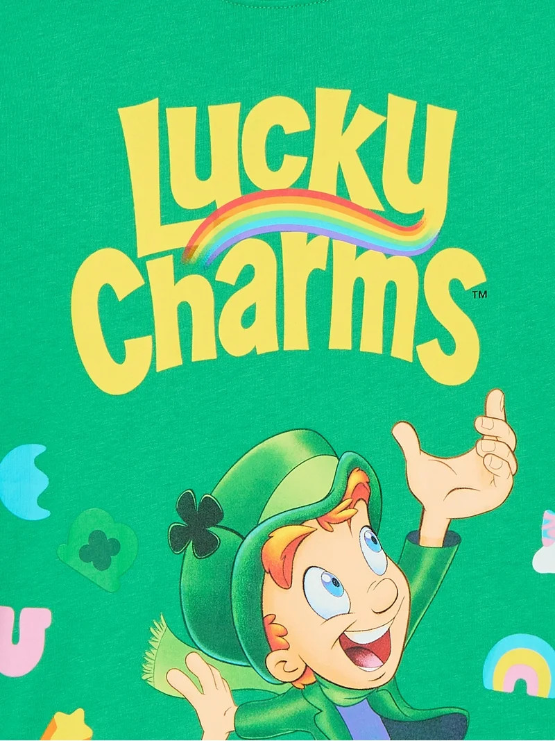 St. Patrick’s Day Boys' & Big Boys' Lucky Charms Graphic Tee, Sizes 4-18 | Walmart (US)