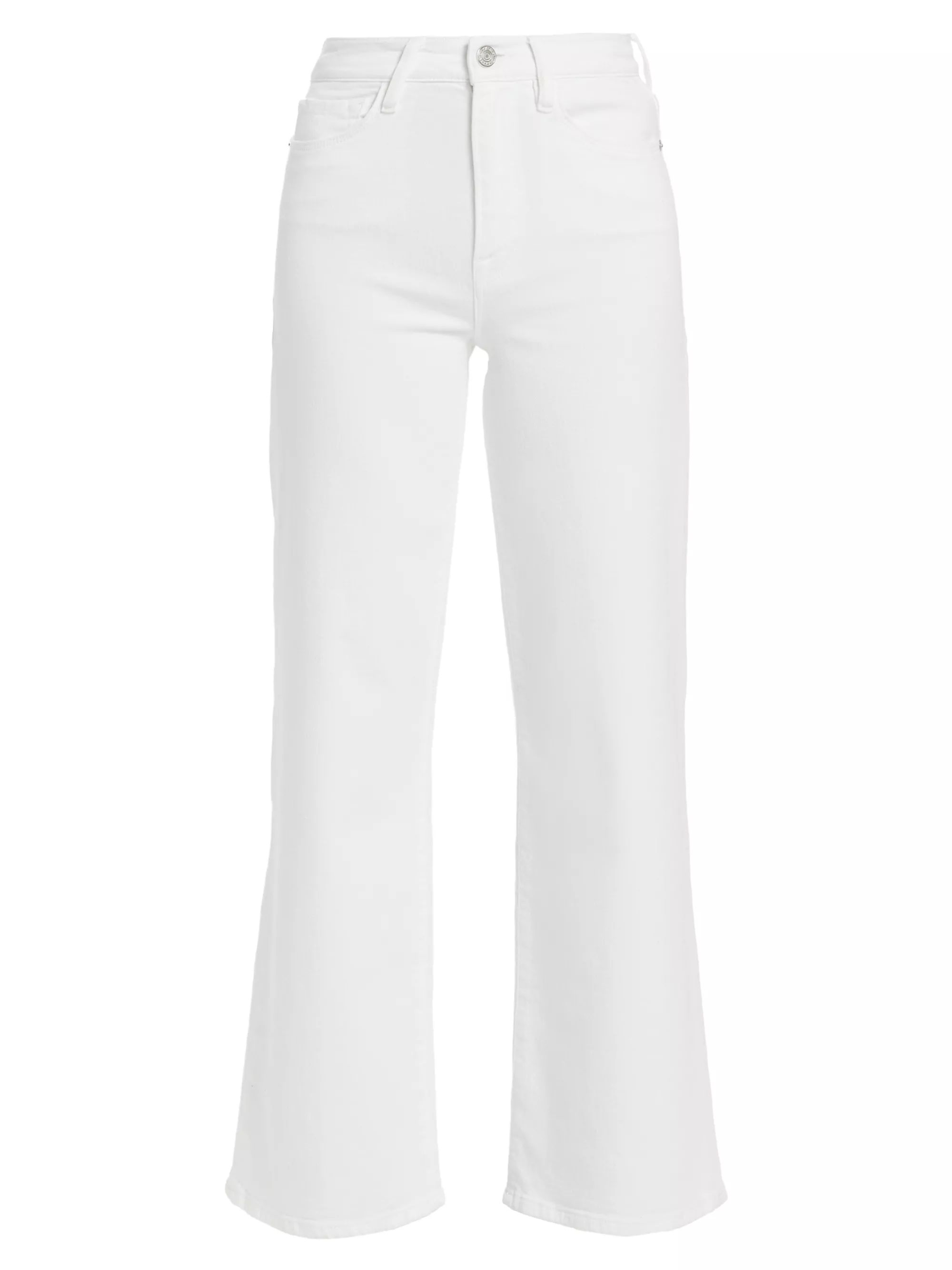Shop Frame Le Slim Palazzo Mid-Rise Stretch Flare Jeans | Saks Fifth Avenue | Saks Fifth Avenue