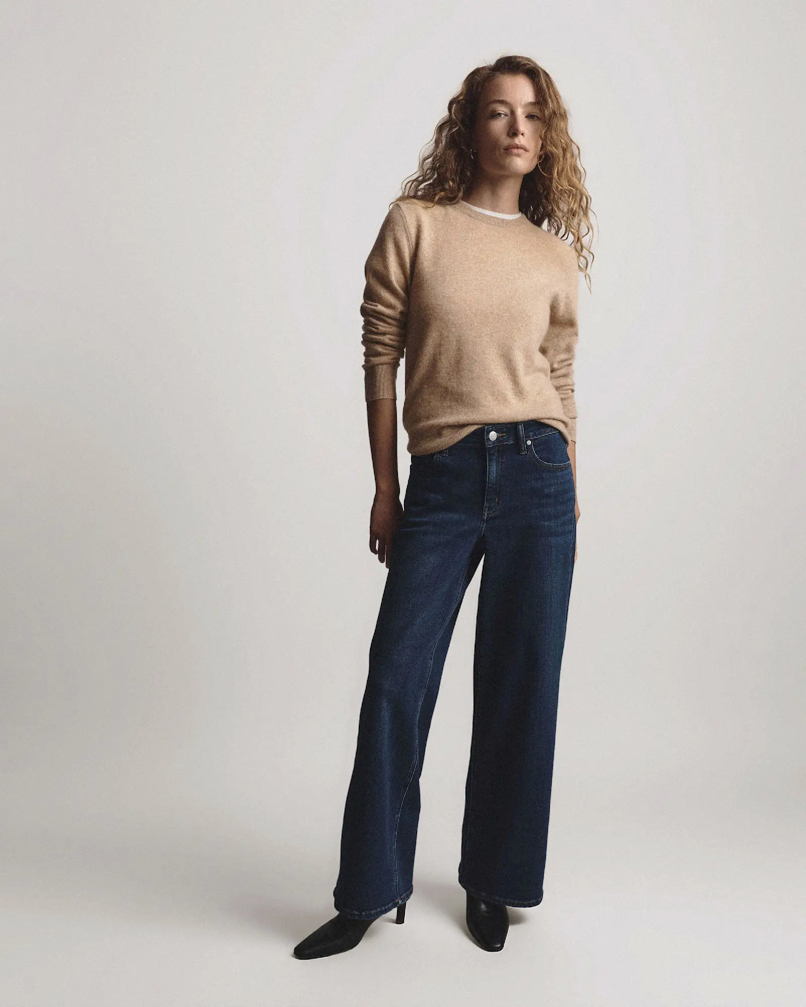 Luna Stretch Wide Leg Jeans | Quince