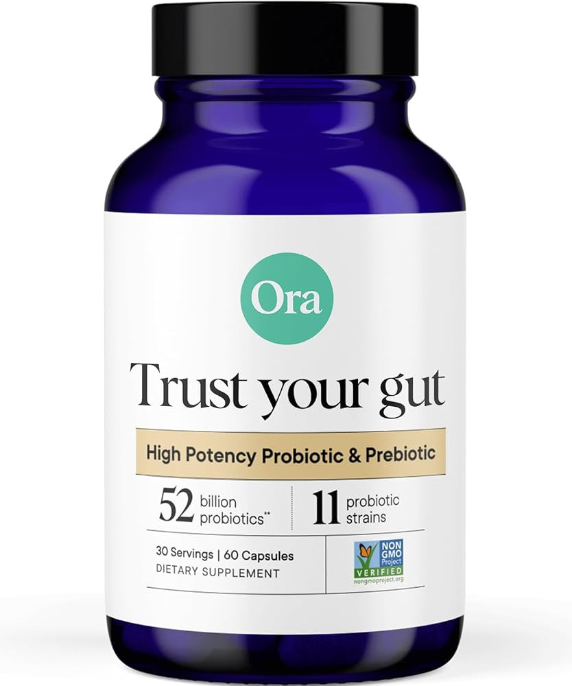 Ora Organic Probiotics with Prebiotics - 52 Billion CFU 11 Clinically Studied Strains for Digesti... | Amazon (US)