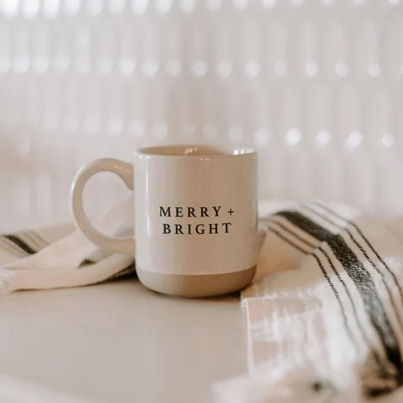 Merry  Bright Coffee Mug  Holiday Coffee Mug  Christmas Mug | Etsy | Etsy (US)
