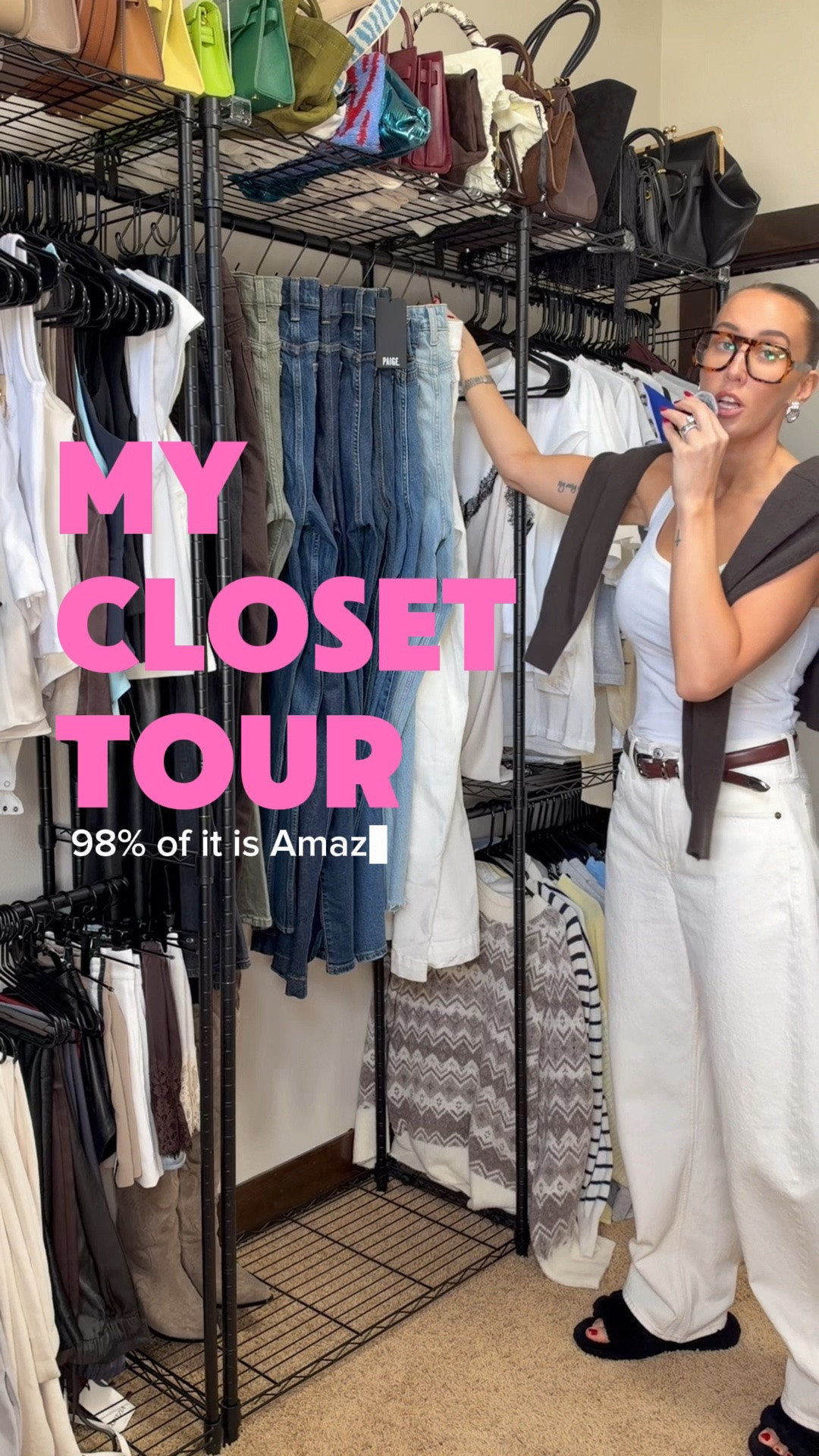 My closet, organized. Almost everything in here is from Amazon: hangers, clear acrylic shelf dividers, hat organizers, and the storage boxes I use for out-of-season pieces. 

All linked below.


#closetorganization #amazonhome #amazonfinds #closetmakeover #homeorganization

#LTKHome #LTKgrwm #LTKvlog