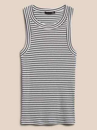 Fitted Ribbed Tank | Banana Republic (US)