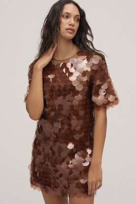 Saylor Stara Sequin Mini Dress | Anthropologie (US)