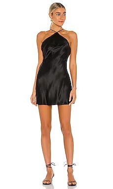 Amanda Uprichard X REVOLVE Claudia Mini Dress in Black from Revolve.com | Revolve Clothing (Global)