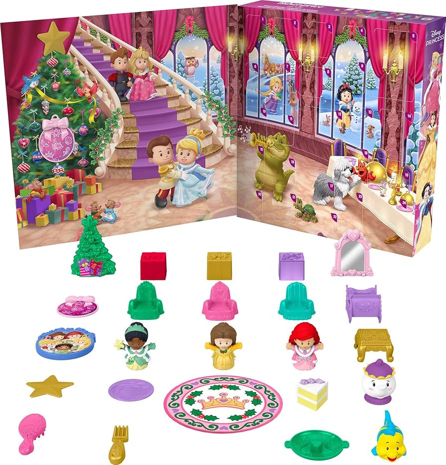 Fisher-Price Little People Toddler Toy Disney Princess Advent Calendar, 24 Figures & Accessories ... | Amazon (US)