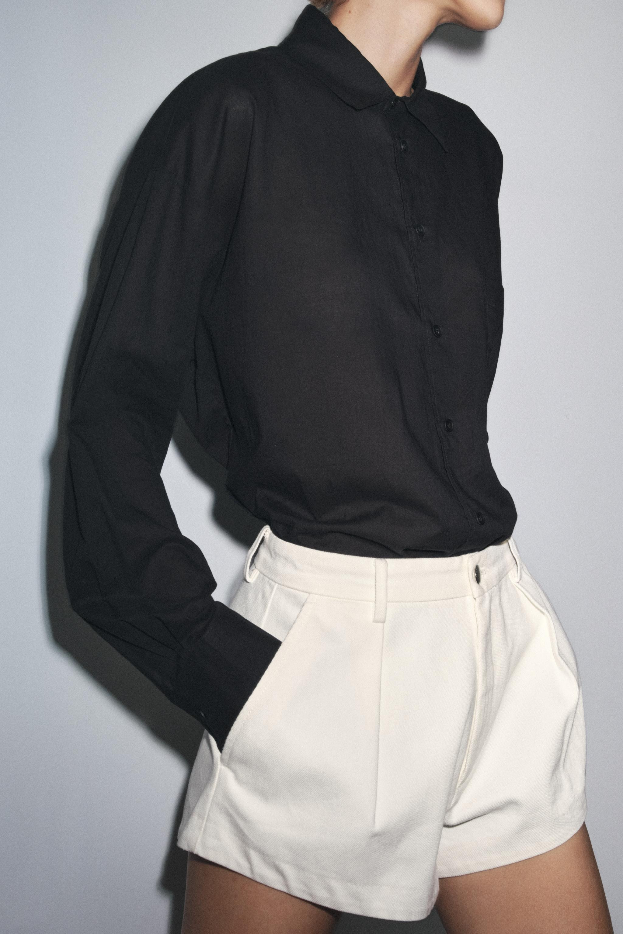 PLEATED SHORTS ZW COLLECTION | Zara US