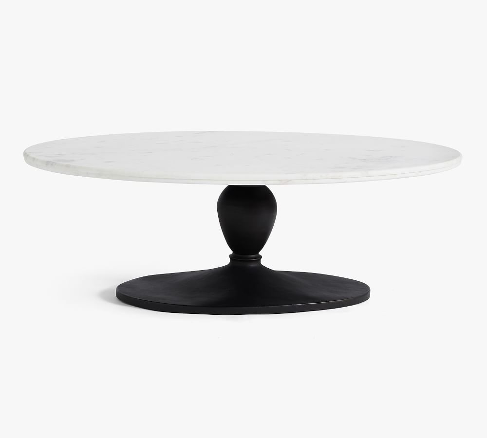 Chapman Oval Marble Coffee Table | Pottery Barn (US)