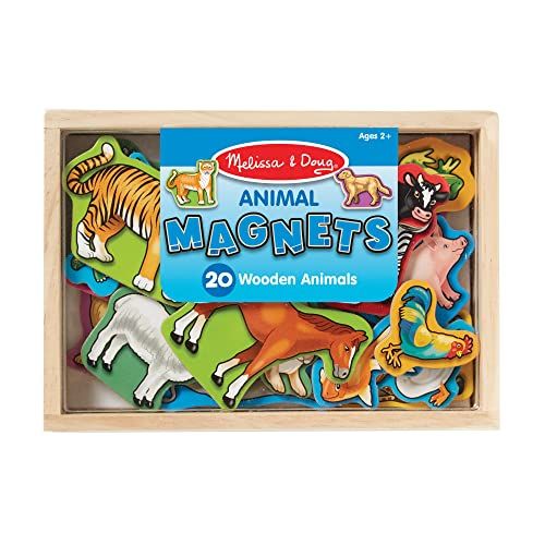 Melissa & Doug 20 Wooden Animal Magnets in a Box | Amazon (US)