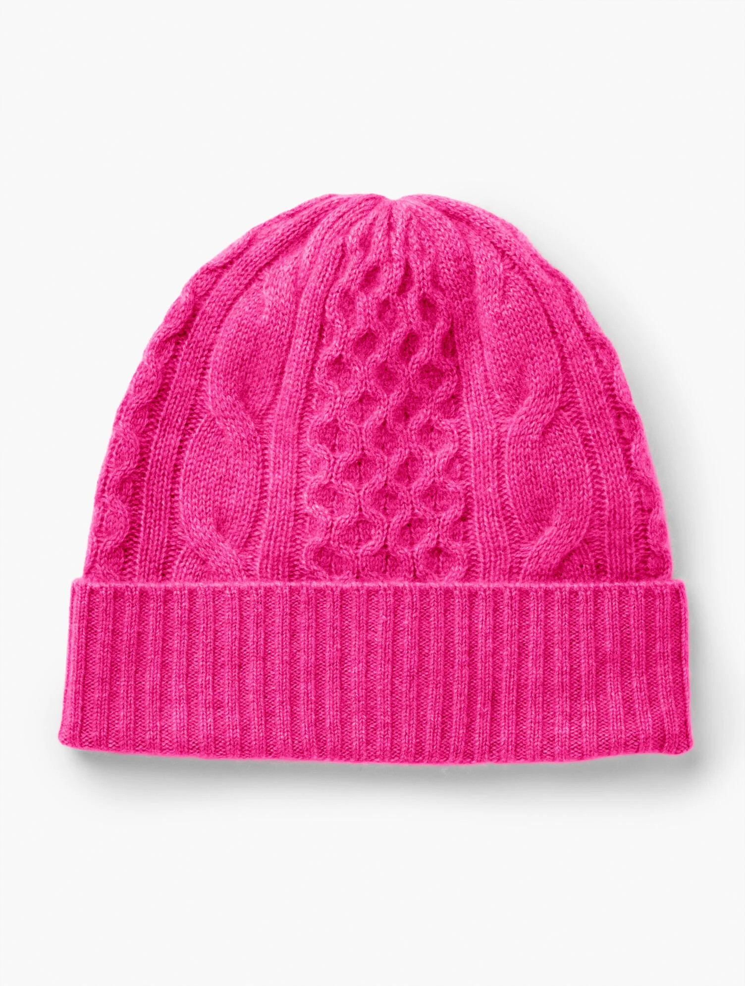Cable Knit Cashmere Beanie | Talbots