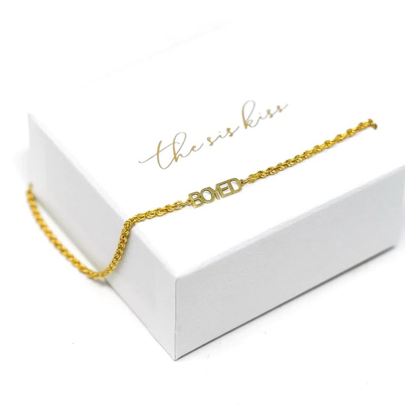 Custom Rope Chain Name Necklace | The Sis Kiss