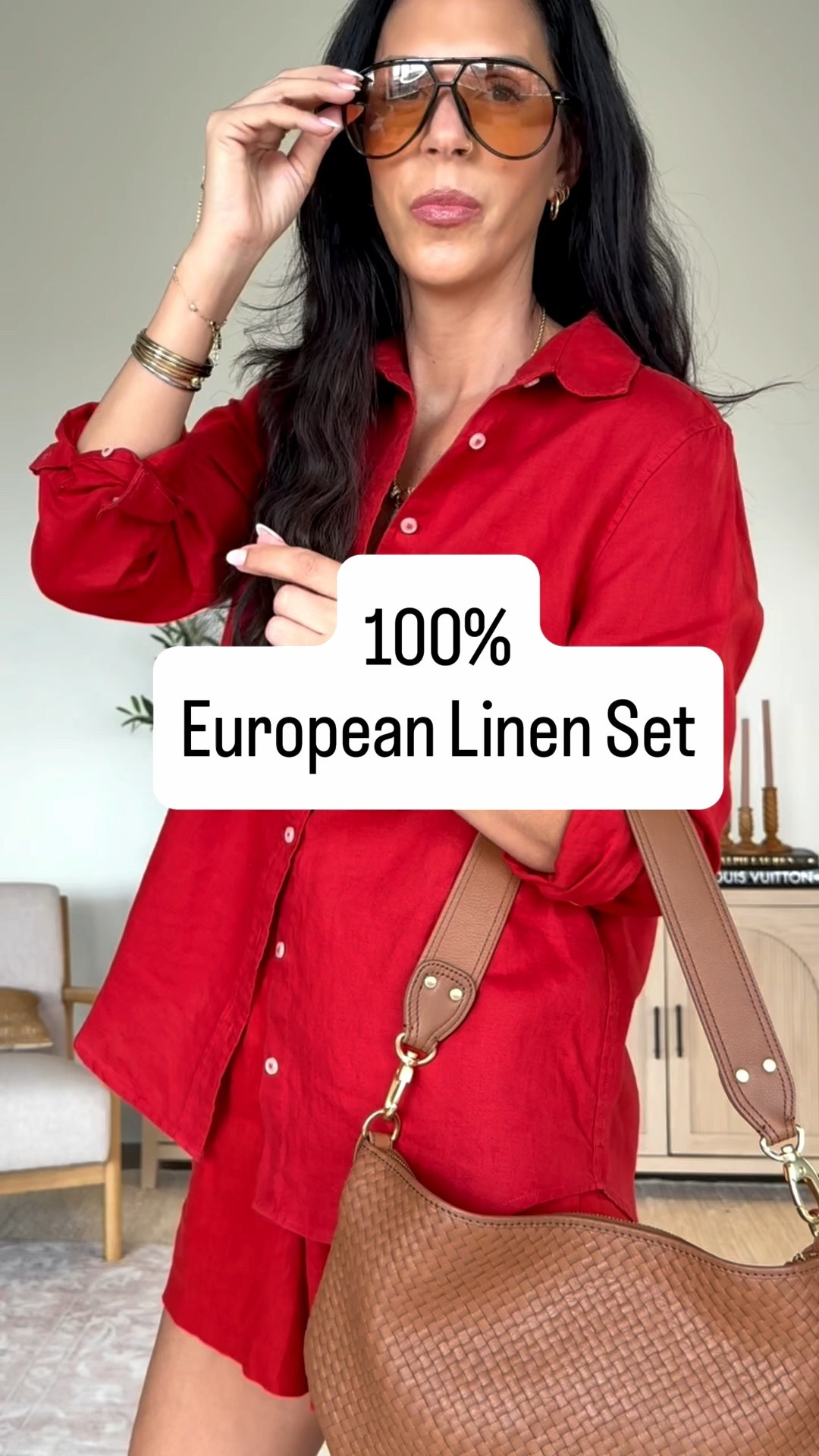 100% European linen sets 🤍
 Lightweight, breathable, and that effortlessly elevated look we all want for spring and summer.
The quality feels so high-end, but the price point is so good… and yes, everything is mix + match which makes it even better.
Wearing a small in the top and shorts - run very tts 

#LTKmomlife #LTKOver40 #LTKU