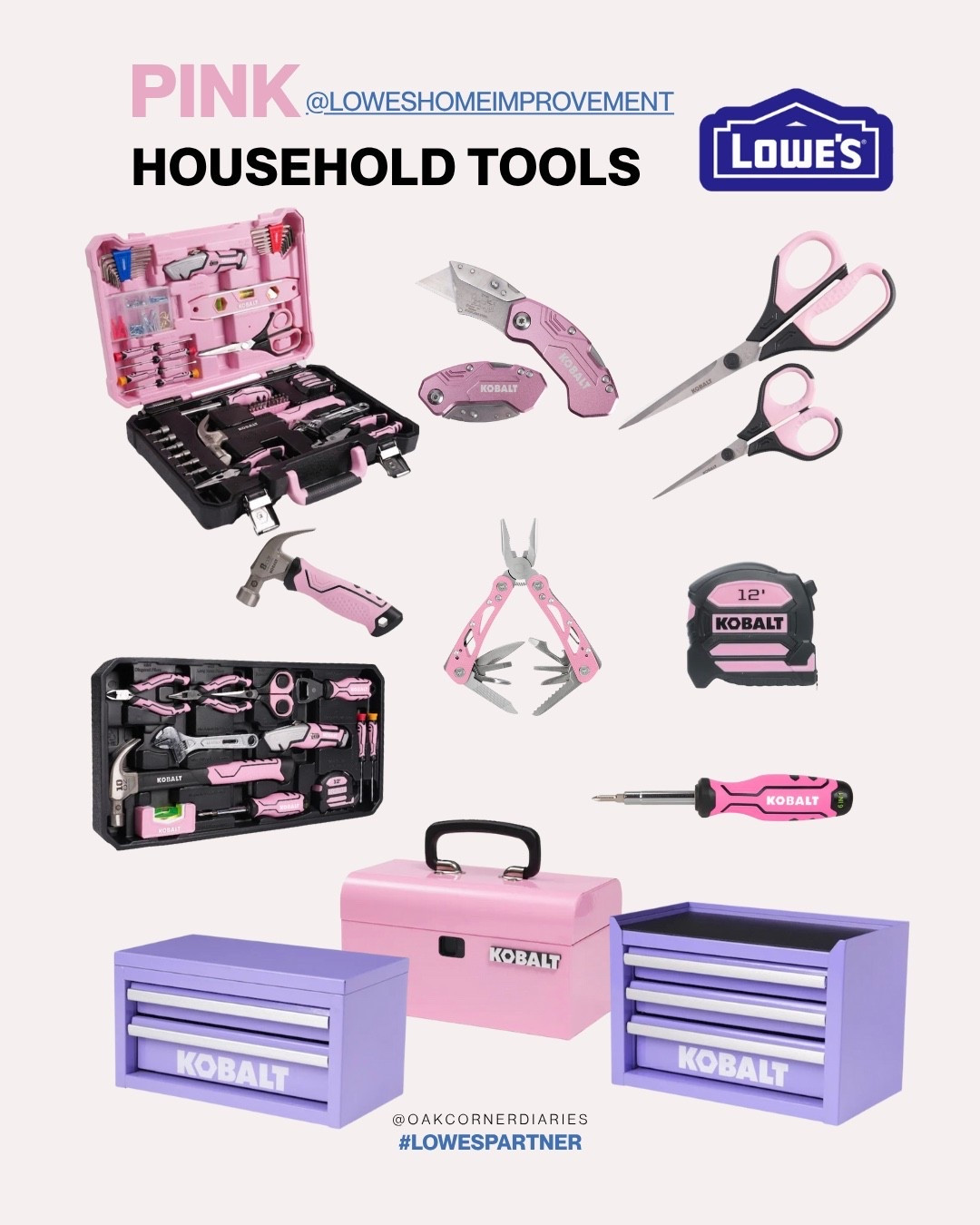 Pink tools = instant motivation 💕 Sharing my favorite pink household tool sets from Lowe’s — toolboxes, measuring tapes, hammers & more. Perfect for DIY projects, home repairs, or just looking cute while getting things done 🛠️ #Lowe’sFinds #LTKHome #LowesPartner #DIY #tools

#LTKSaleAlert #LTKHome #LTKGiftGuide